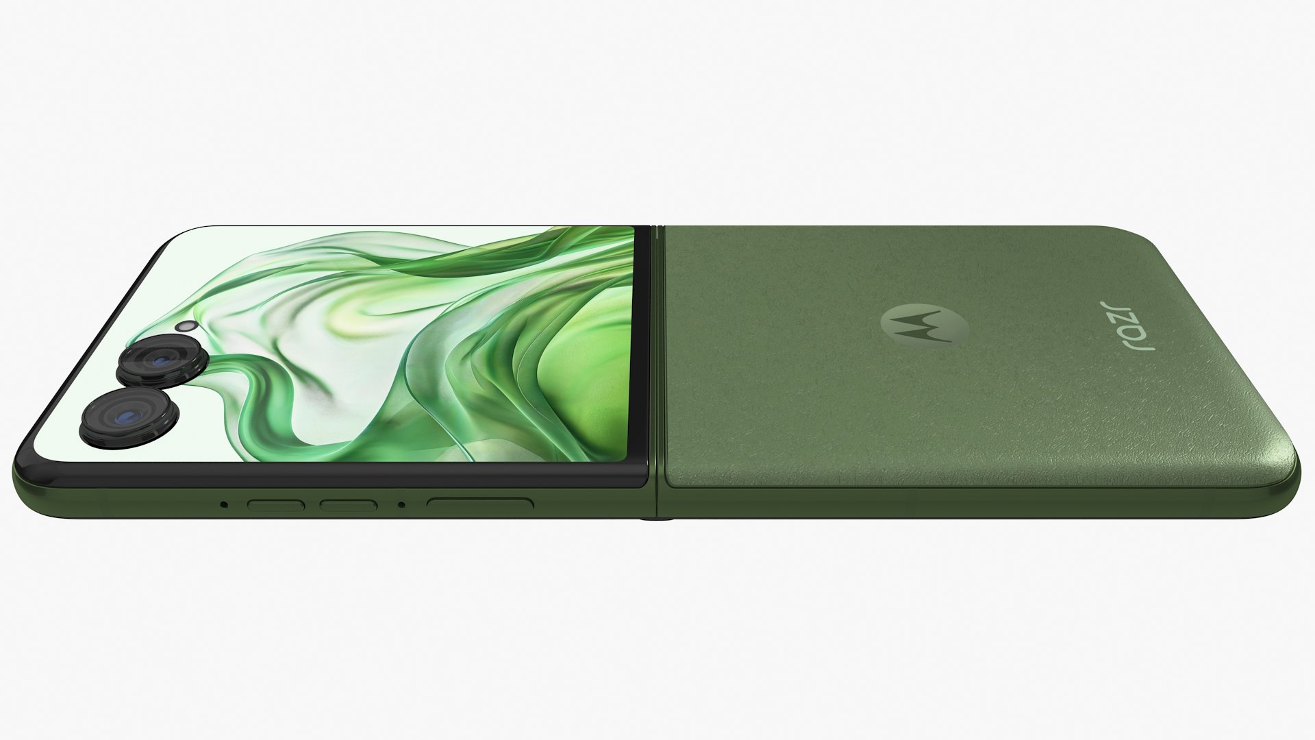 3D Motorola Razr 50 Ultra Green Animated Model - TurboSquid 2259618