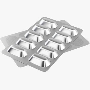 Pills Blister Pack 3D model
