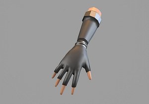 3D arm with metal glove model