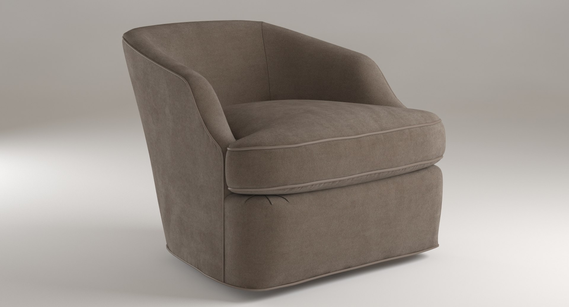 armchair swivel chair return 3d model