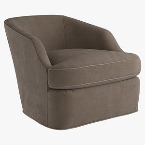 armchair swivel chair return 3d model