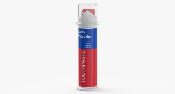 modelo 3d Toothpaste 02 Blank and Generic Label - TurboSquid 2002689