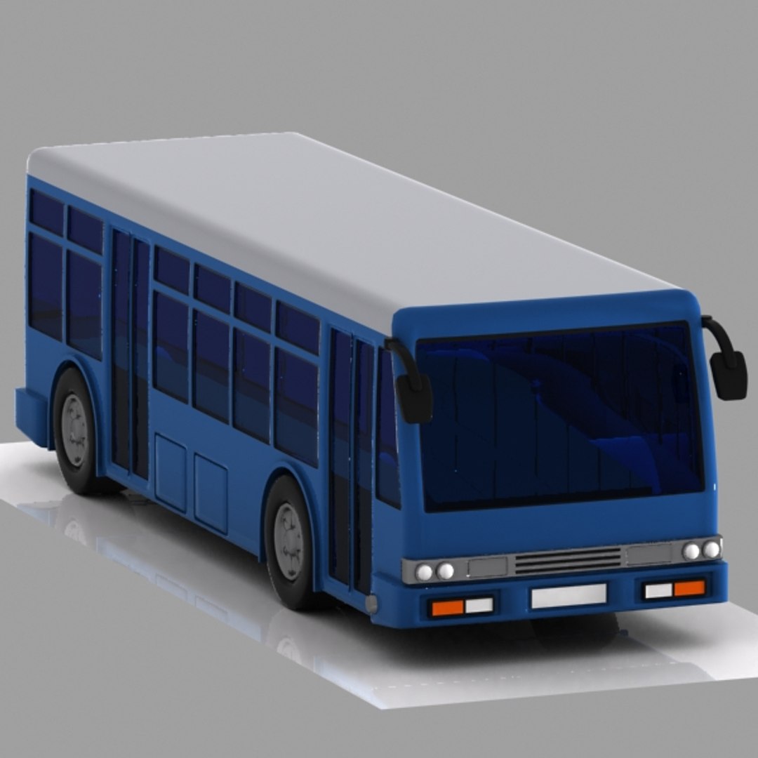 3d Cartoon Bus Car