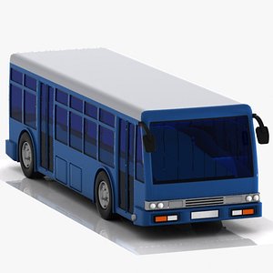 3d cartoon bus car