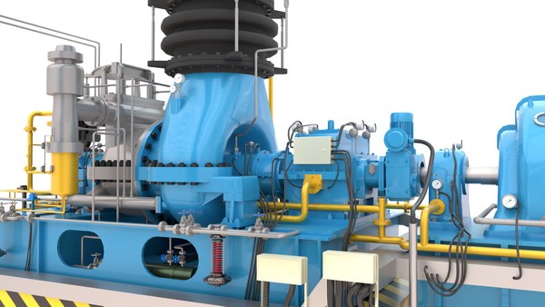 3D Steam turbine Industry model - TurboSquid 1843835