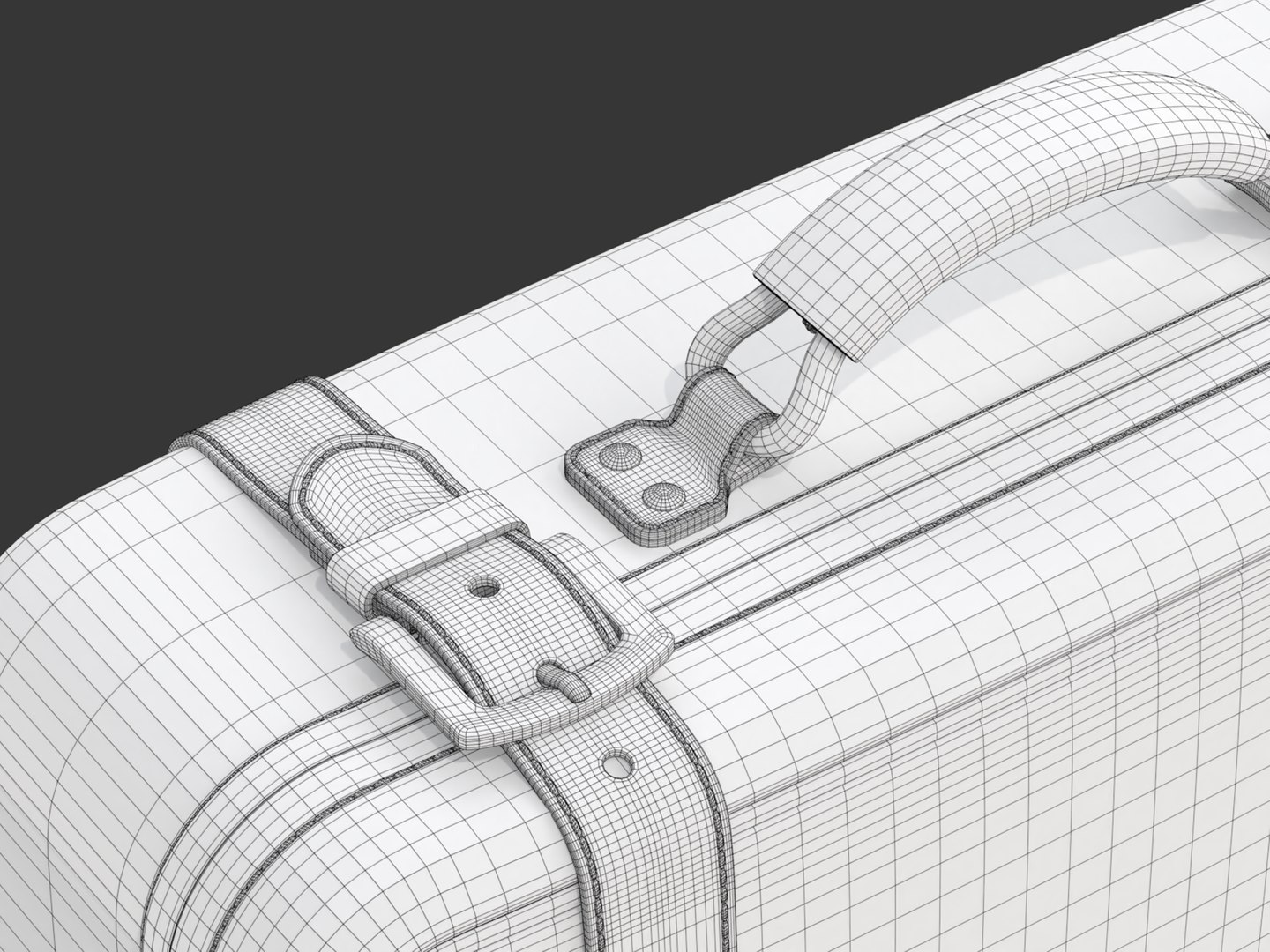 3D model Leather Retro Suitcase - TurboSquid 2012289