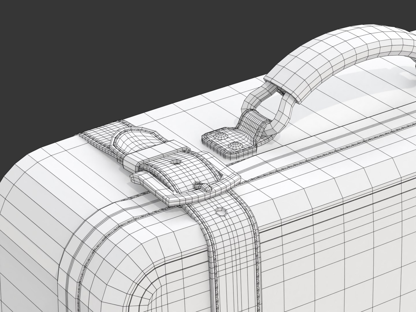 3D model Leather Retro Suitcase - TurboSquid 2012289