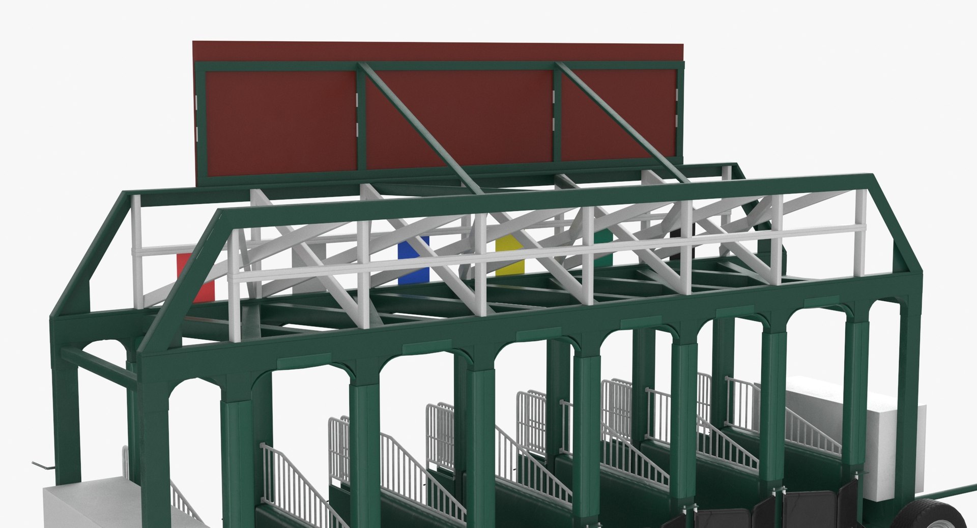 Horse racing starting gates 3D - TurboSquid 1629307