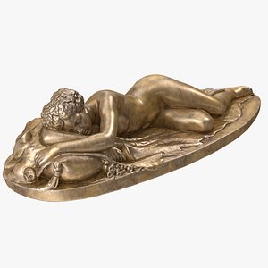 Sleeping Bacchante Bronze 3D model