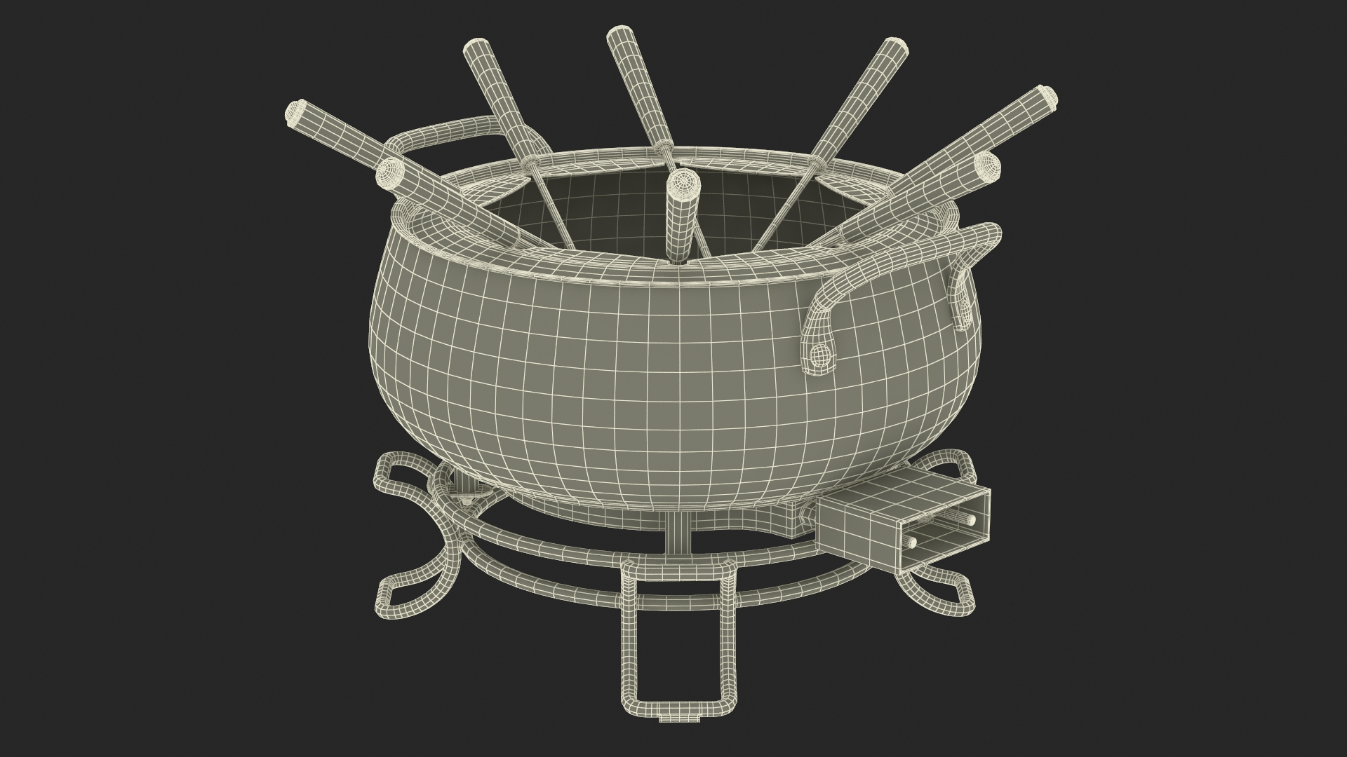 3D Electric Fondue Pot Cuisinart TurboSquid 2157008