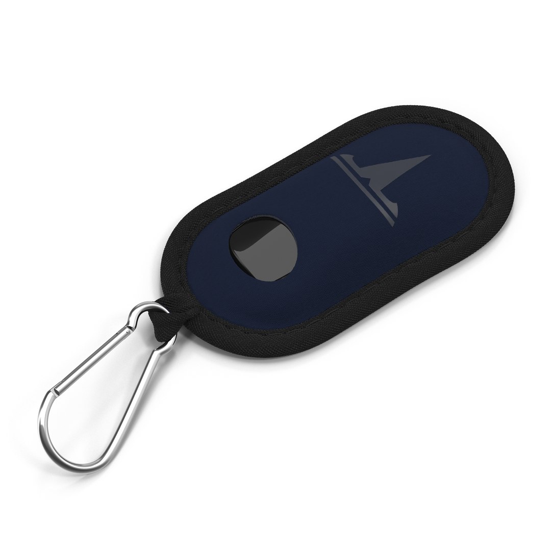 Tesla Key Fob Inside Blue Cover 3D model preview