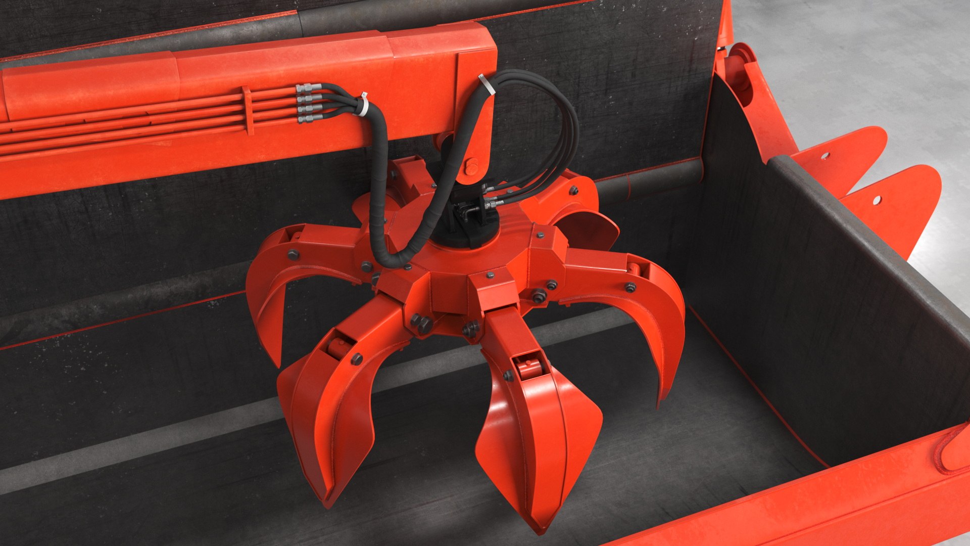 Scrap Metal Baler With Metal Debris And Abandoned Car Collection 3D ...