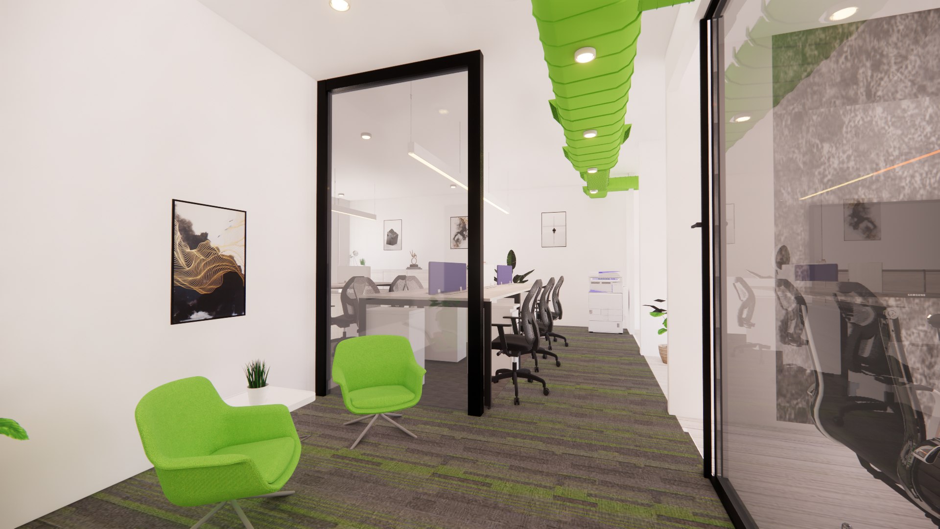 Office Interior Model - TurboSquid 2238407