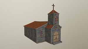 3D model old church
