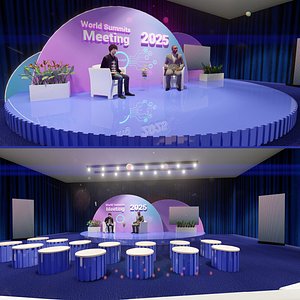 Hotel Meeting Room 65 3D model