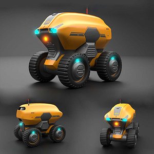Sci-Fi Droid Unmanned Robot