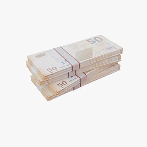 3D 50 Azerbaijani Manat AZN model
