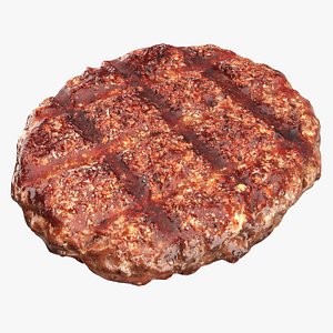 3D model Beef cutlet roasted