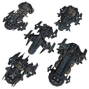 Low-Poly Game-Ready Astra Starship Pack 2