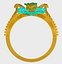 Ring Rose Flower with stones 18