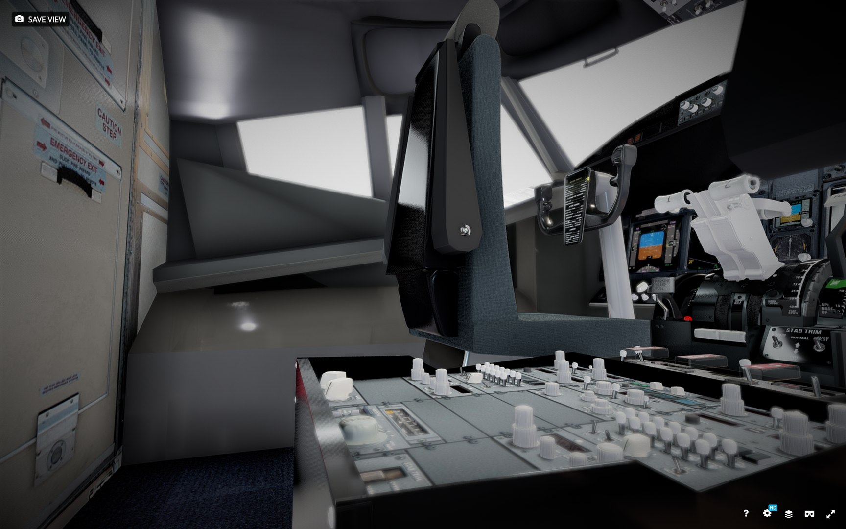 3D Boeing 737 Airplane Cockpit - TurboSquid 1887493