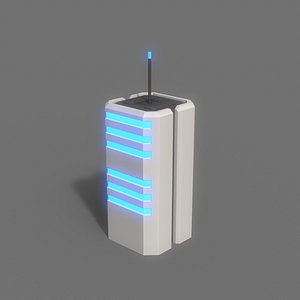 3D model PBR Sci-Fi Building A21