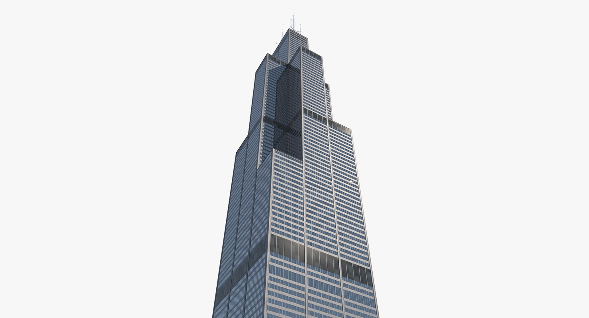 Willis Tower Skyscraper Center 3D model preview