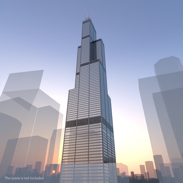 3D willis tower skyscraper center model - TurboSquid 1410109