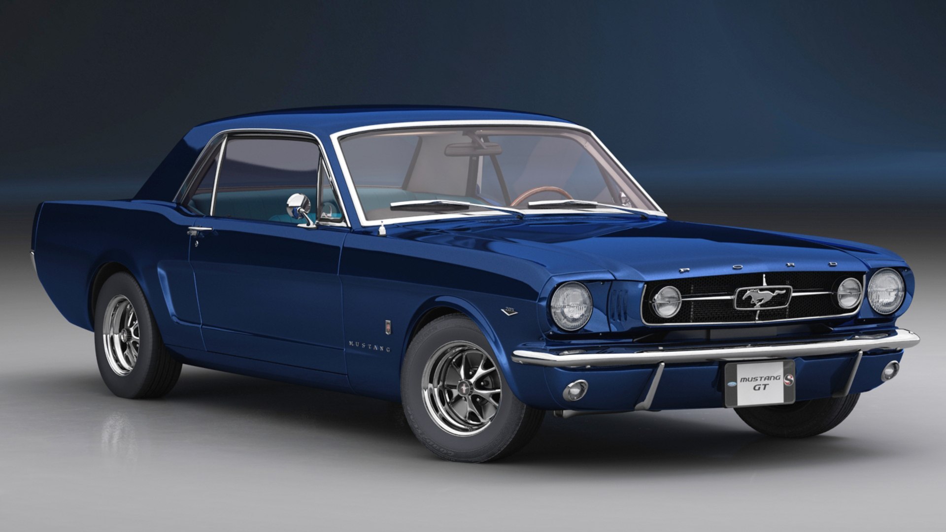 modelo 3d Ford Mustang GT 1965 - TurboSquid 1381852, image size:1920x1080