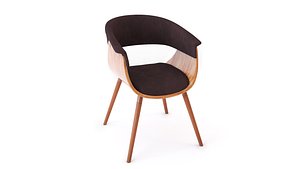 3D Lumisource Vintage Mod Chair Walnut Espresso