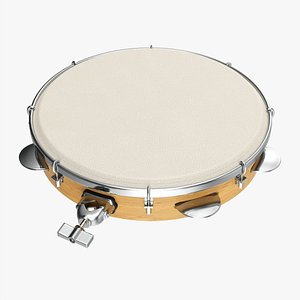 Pandeiro samba instrument 3D