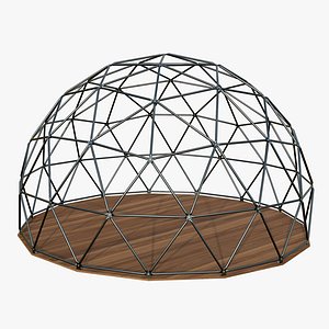 Realistic Geodesic Dome V4 3D model
