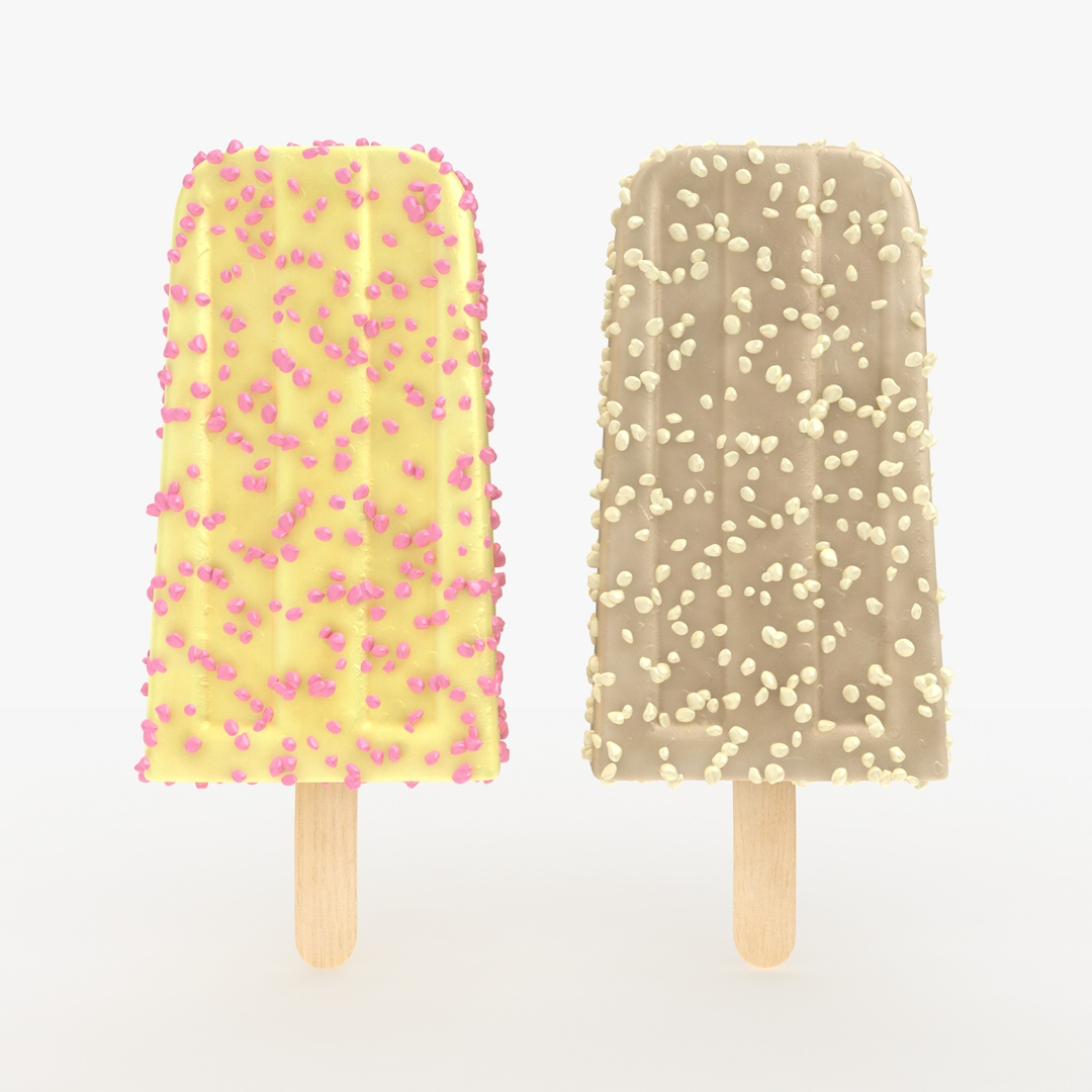 3D ice cream popsicle model - TurboSquid 1390043