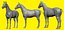 Basemesh de cheval réaliste