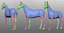 Basemesh de cheval réaliste