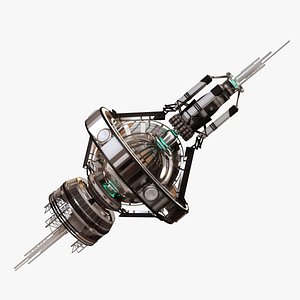 3d model space station