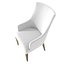 Restoration Hardware ELLA FABRIC ARMCHAIR and CAYDEN CAMPAIGN ROUND JUPE EXTENSION DINING TABLE