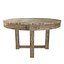 Restoration Hardware ELLA FABRIC ARMCHAIR and CAYDEN CAMPAIGN ROUND JUPE EXTENSION DINING TABLE