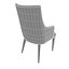 Restoration Hardware ELLA FABRIC ARMCHAIR and CAYDEN CAMPAIGN ROUND JUPE EXTENSION DINING TABLE