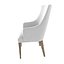 Restoration Hardware ELLA FABRIC ARMCHAIR and CAYDEN CAMPAIGN ROUND JUPE EXTENSION DINING TABLE