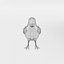3D model little chicken