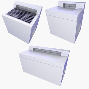 3D Concrete Chamber Curb Inlet v17