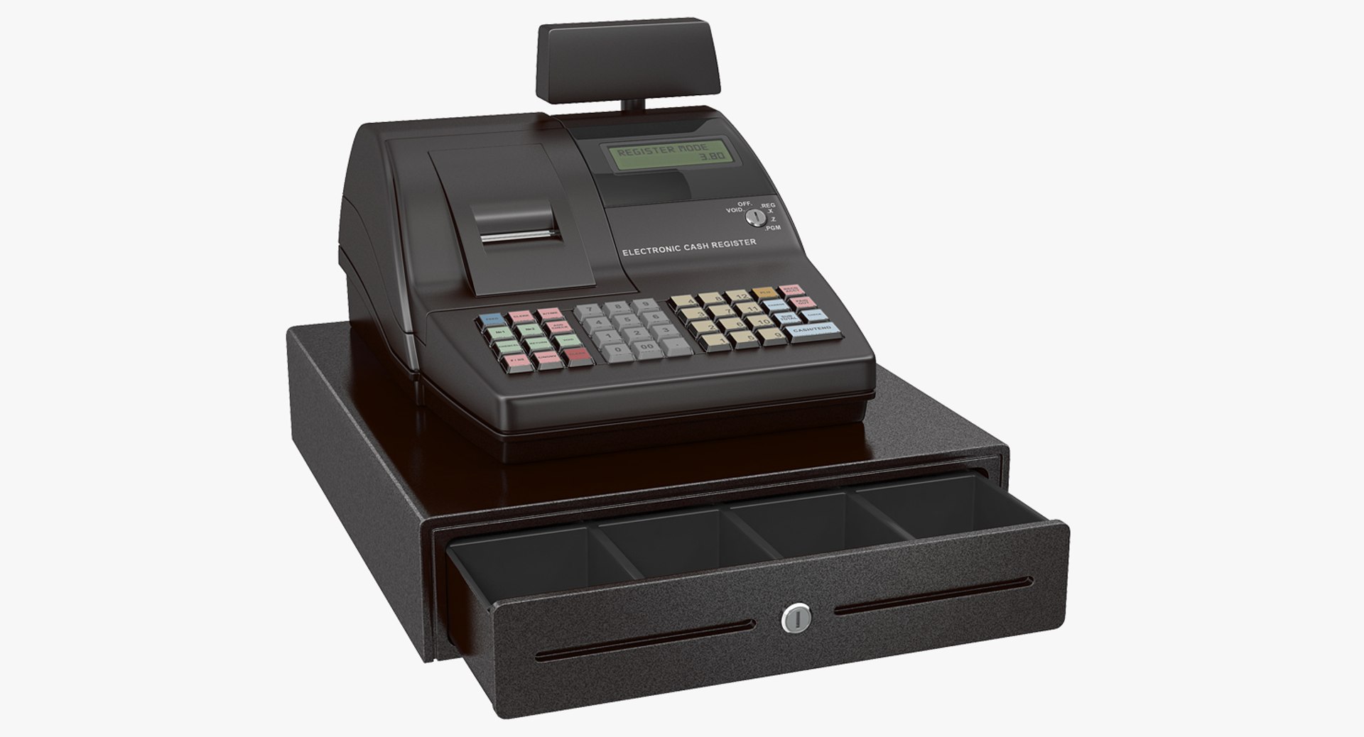 Cash Register Generic 3D Model 3D model preview