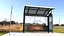 3d model realistic bus stop shelter