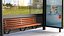 3d model realistic bus stop shelter