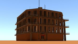 laos Game Building 1 3D model