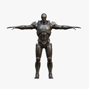 Sci-Fi Mecha Robot Game Ready PBR