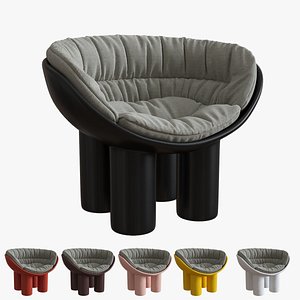3D roly armchair seat