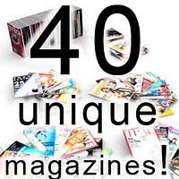 40 unique magazines
