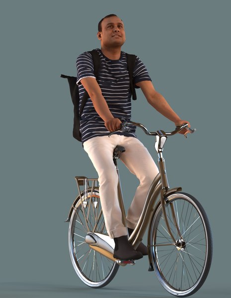 3d model cyclists animation